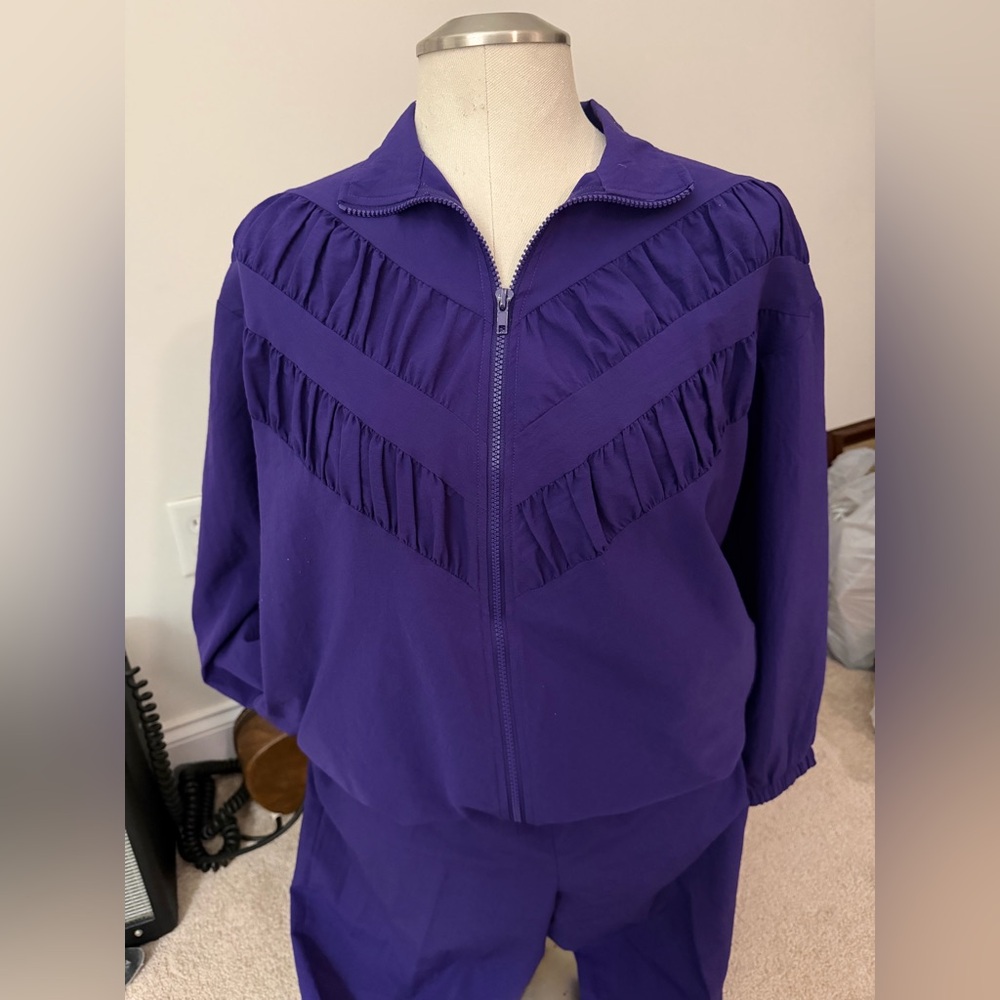 Vintage 90s Tag Women's Vibrant Purple Track Suit